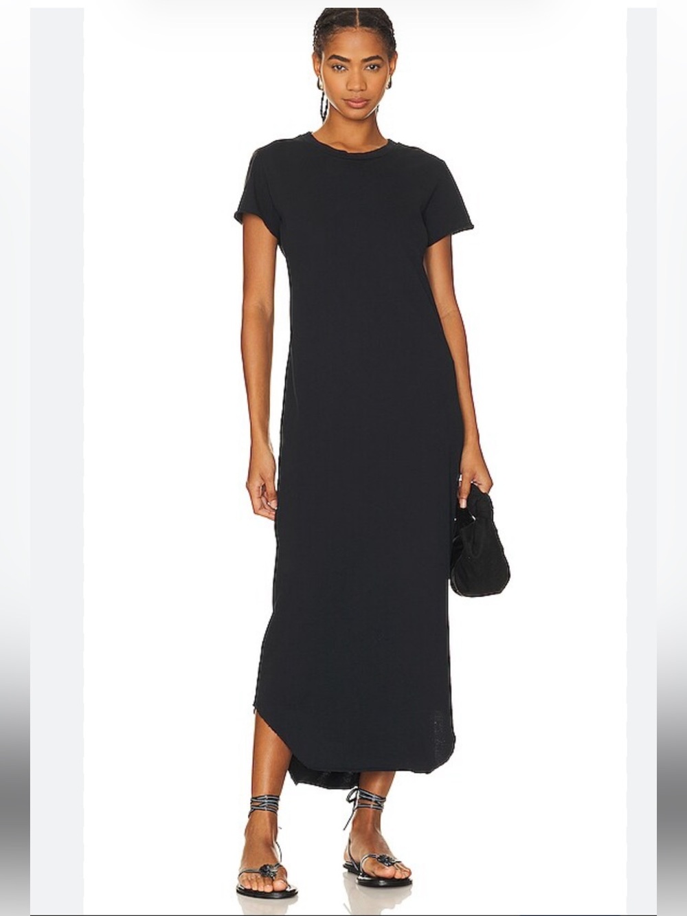 Frank & Eileen Harper Perfect Tee Maxi Dress Black Size Medium